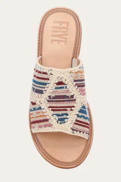 Frye Sandals^Ava Crochet Slide