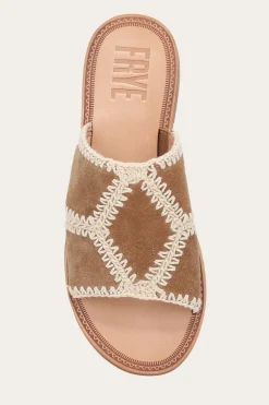 Frye Sandals^Ava Crochet Slide