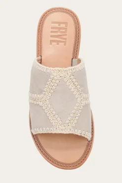 Frye Sandals^Ava Crochet Slide