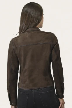 Frye Leather Jackets^Biker-racer Leather Jacket Dark Brown