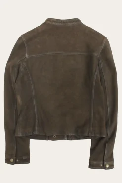 Frye Leather Jackets^Biker-racer Leather Jacket Dark Brown