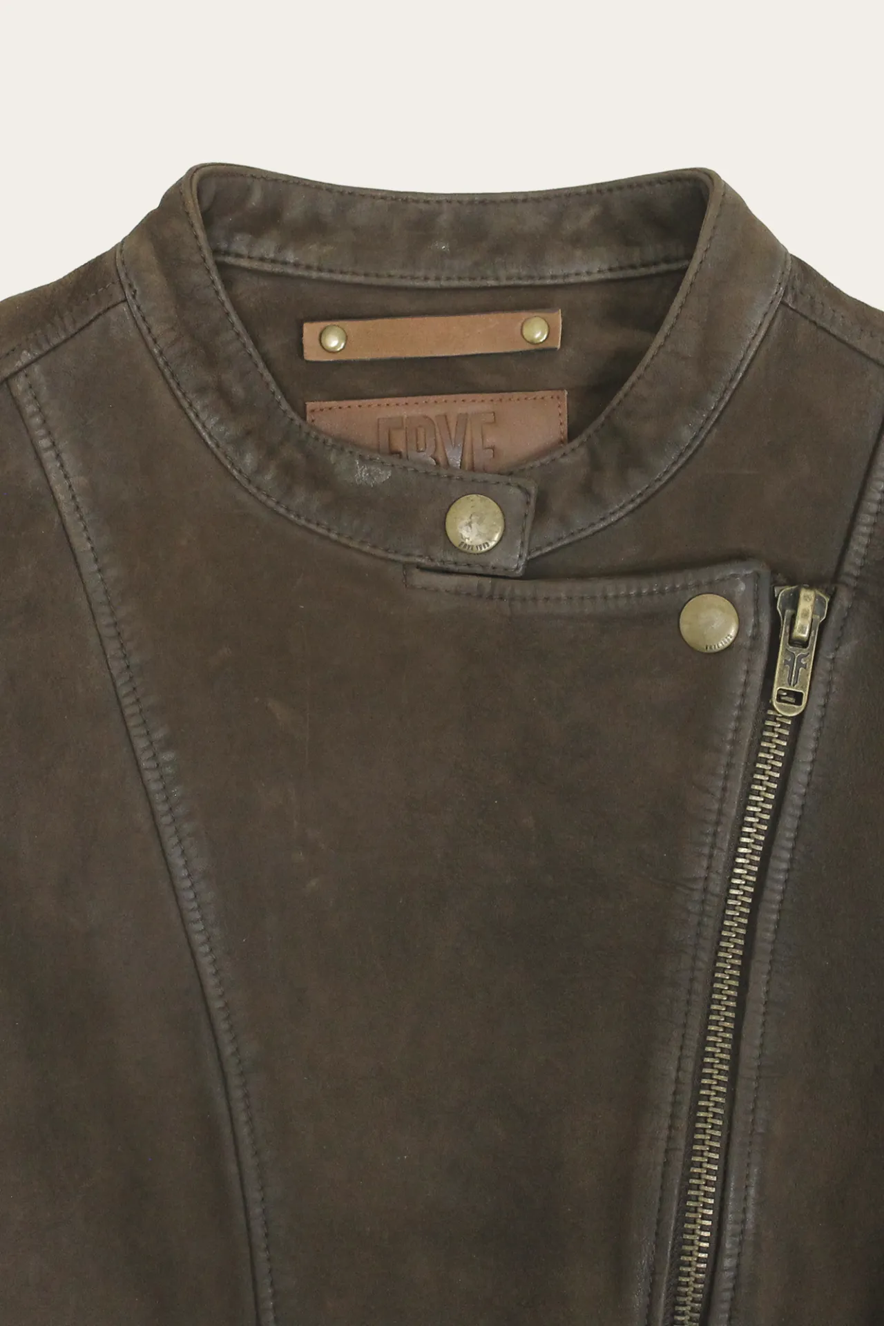 Frye Leather Jackets^Biker-racer Leather Jacket Dark Brown