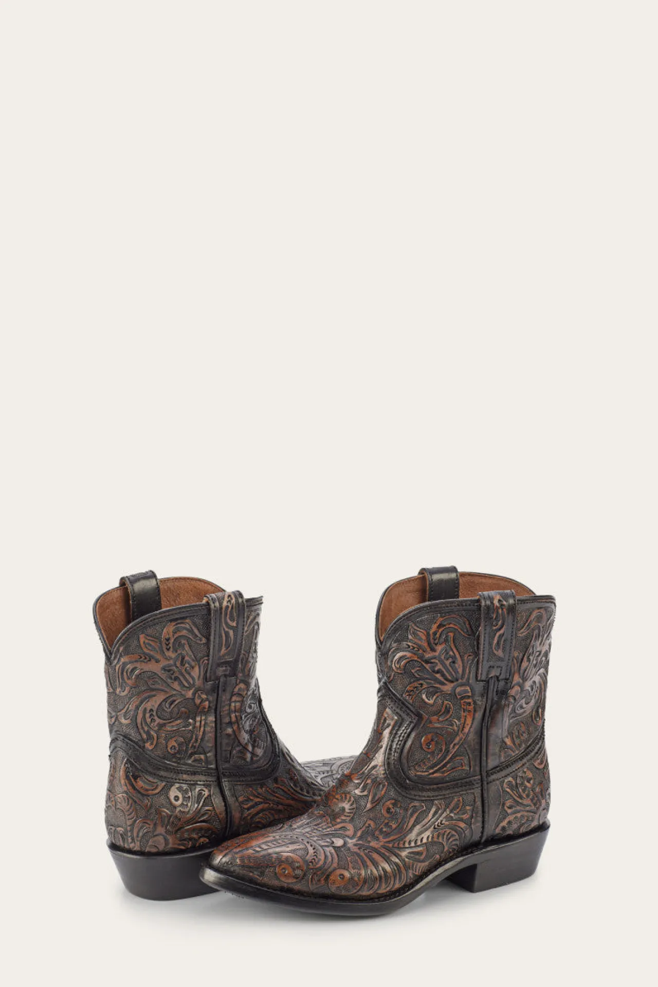 Frye Booties^Billy Short Tooled Black