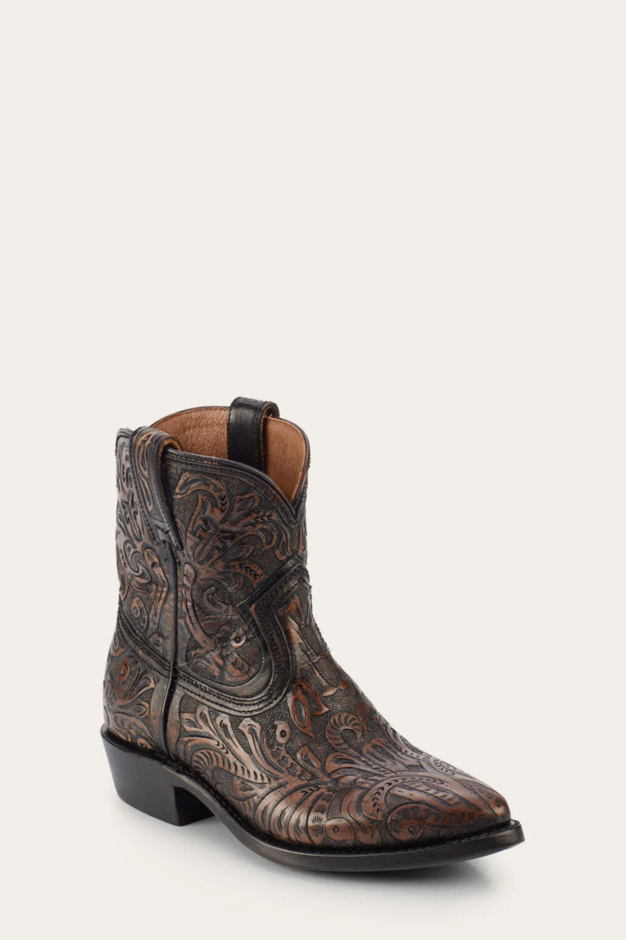 Frye Booties^Billy Short Tooled Black