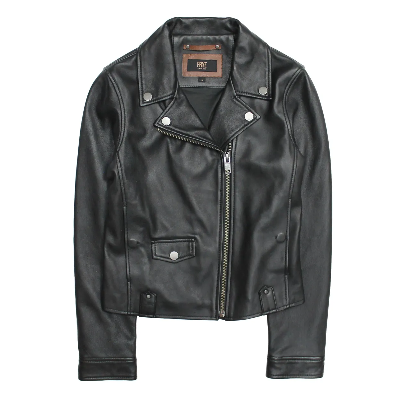 Frye Leather Jackets^Biker Jacket Black