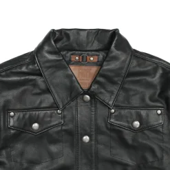 Frye Leather Jackets^Leather Shirt Black