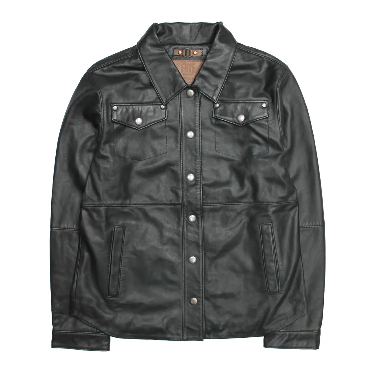 Frye Leather Jackets^Leather Shirt Black