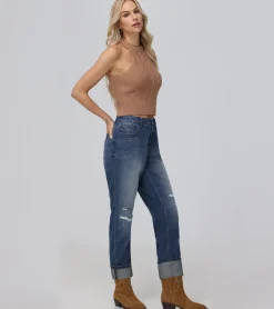 Frye Tops^Cable Halter Sweater Brown