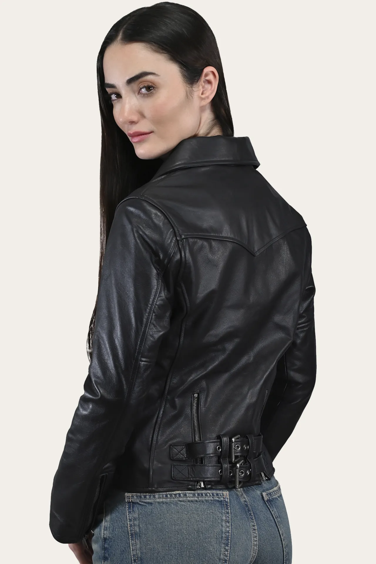 Frye Leather Jackets^Classic Biker Leather Jacket