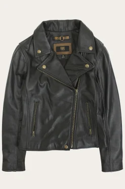 Frye Leather Jackets^Classic Biker Leather Jacket