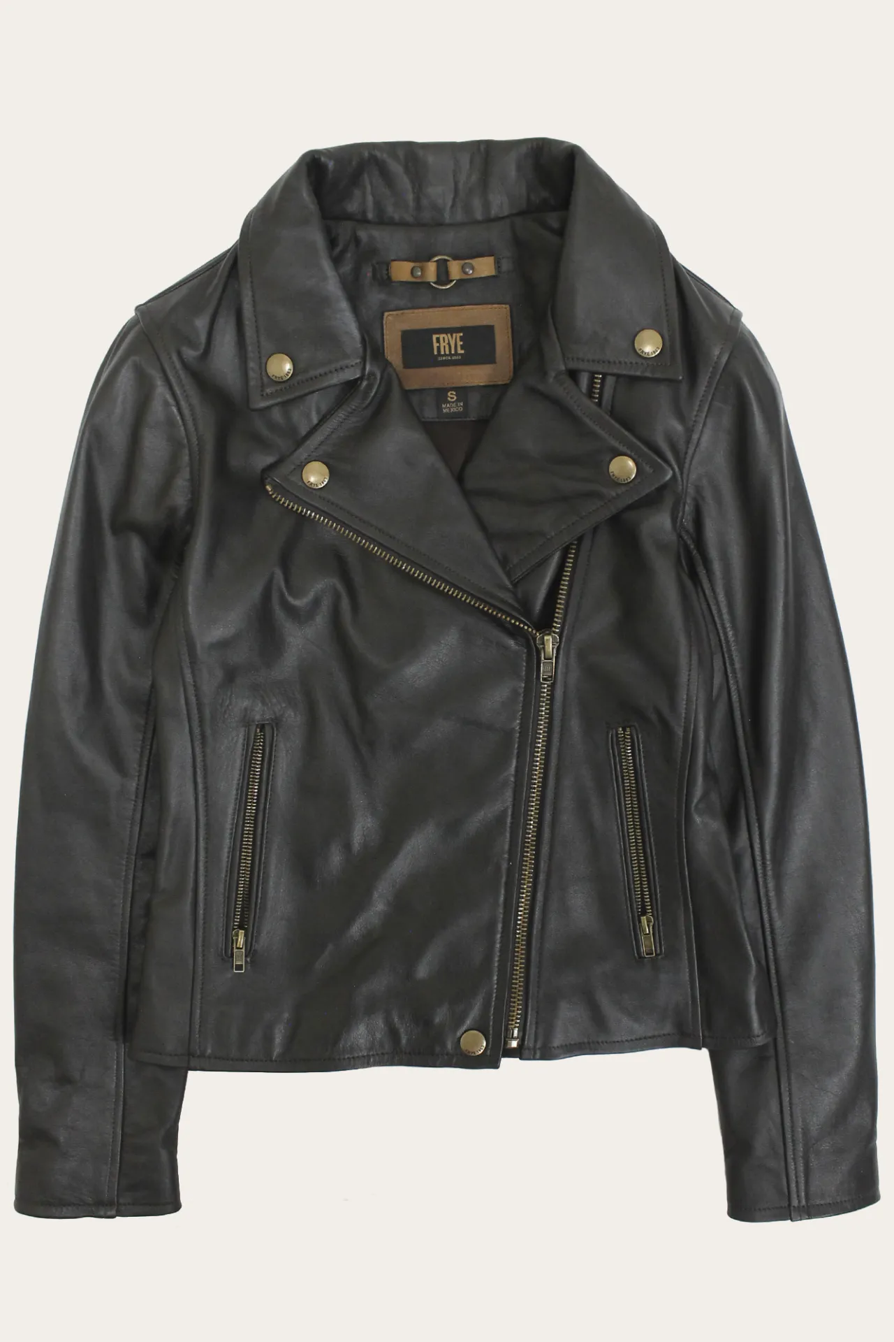 Frye Leather Jackets^Classic Biker Leather Jacket