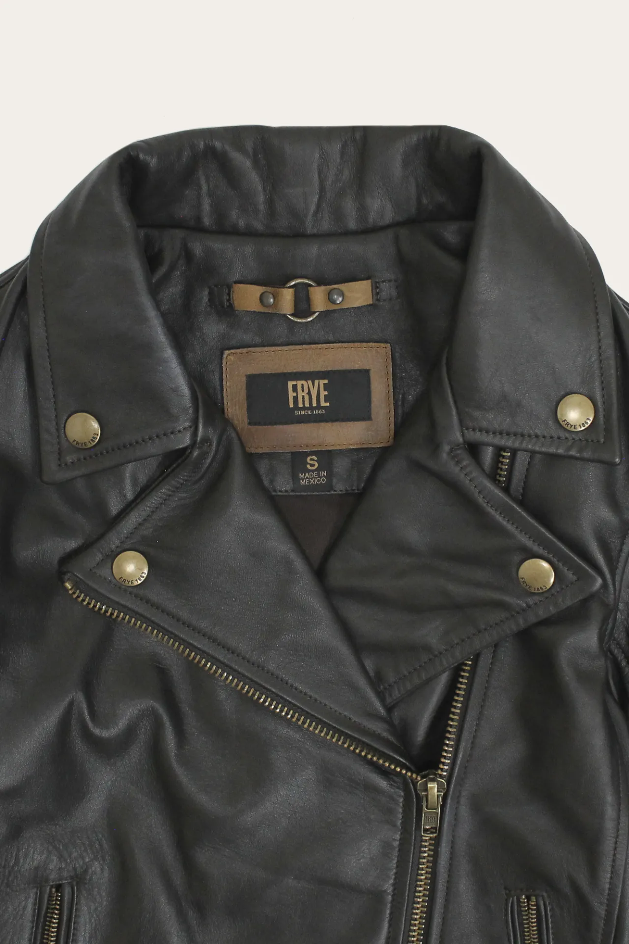 Frye Leather Jackets^Classic Biker Leather Jacket