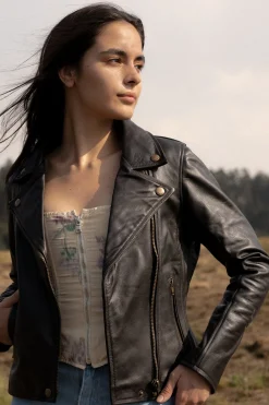 Frye Leather Jackets^Classic Biker Leather Jacket