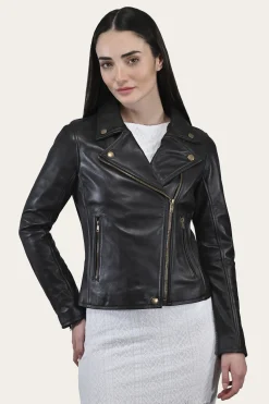 Frye Leather Jackets^Classic Biker Leather Jacket