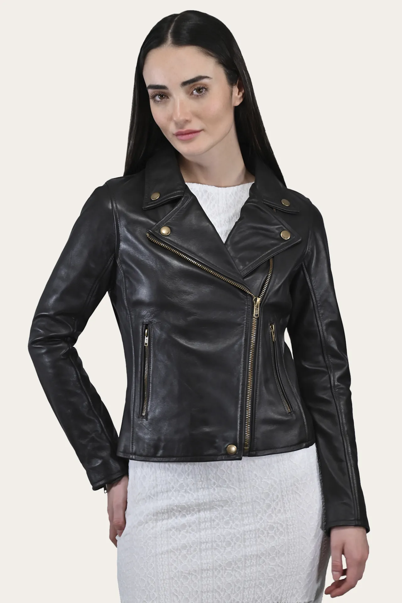 Frye Leather Jackets^Classic Biker Leather Jacket