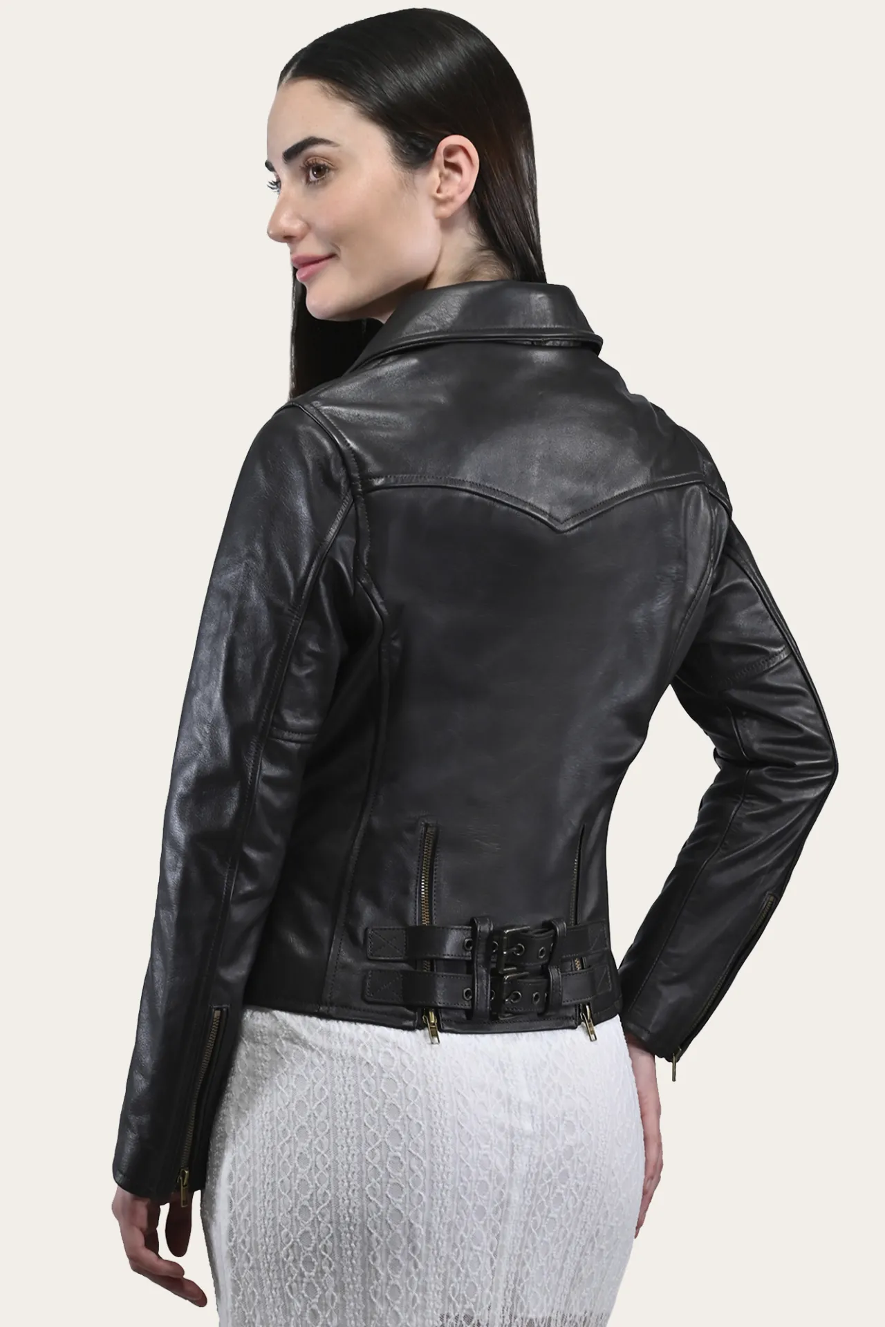 Frye Leather Jackets^Classic Biker Leather Jacket