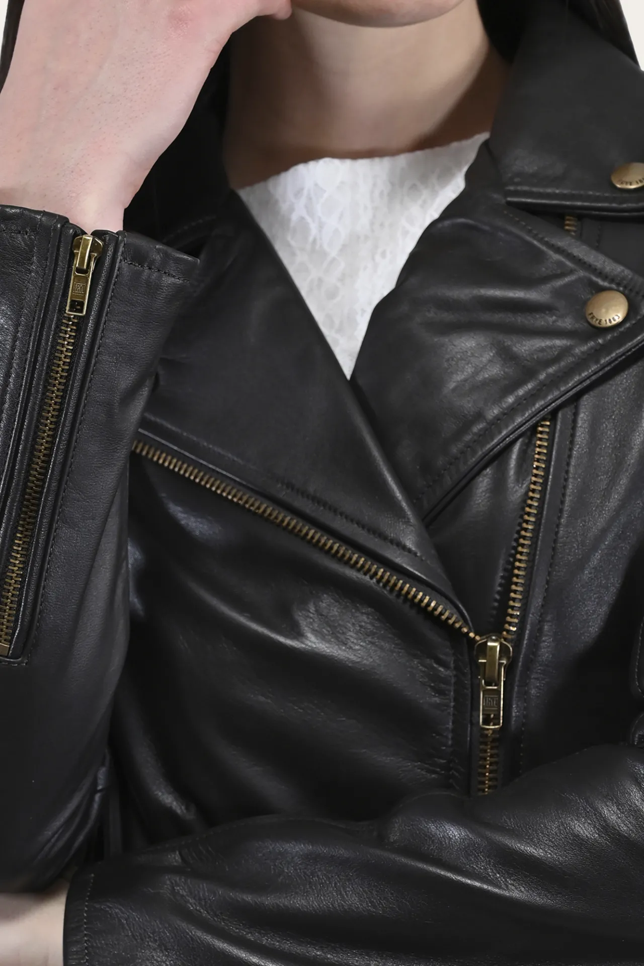 Frye Leather Jackets^Classic Biker Leather Jacket