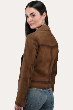 Frye Leather Jackets^Biker Jacket Dark taupe