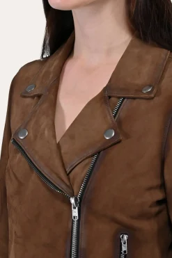 Frye Leather Jackets^Biker Jacket Dark taupe