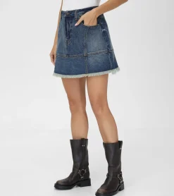 Frye Bottoms^Denim Mini Skirt Mustang Wash