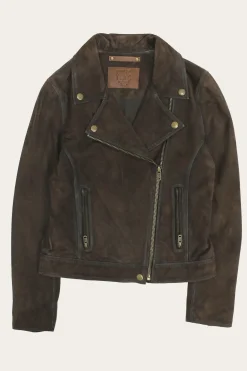Frye Leather Jackets^Elegant Biker Leather Jacket Dark Brown