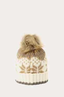 Frye Cold Weather^Fair Isle Beanie With Cuff & Faux Fur Pom