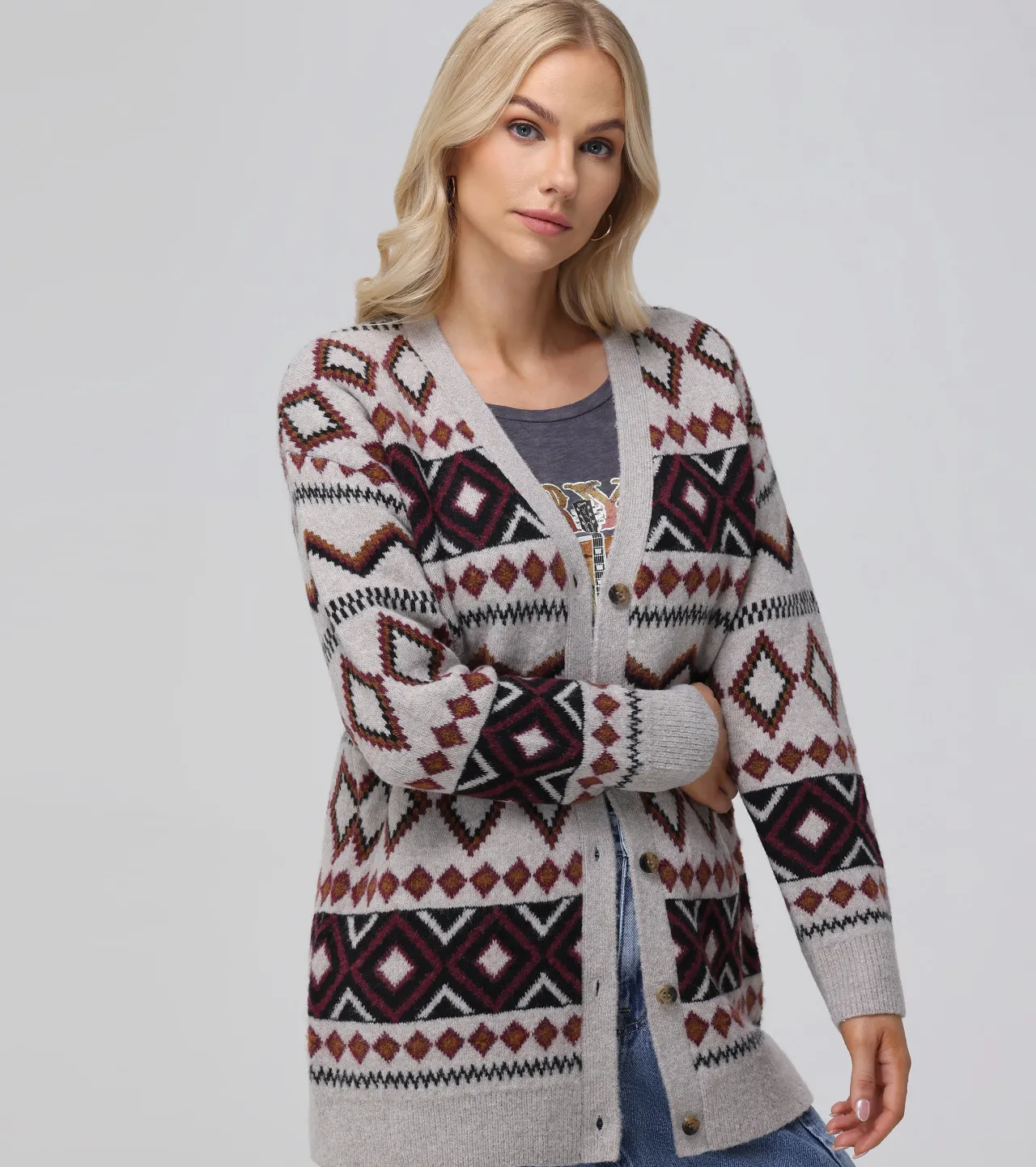 Frye Tops^Fairisle Boyfriend Cardigan