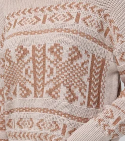 Frye Tops^Fairisle Crewneck Pullover Oatmeal Heather