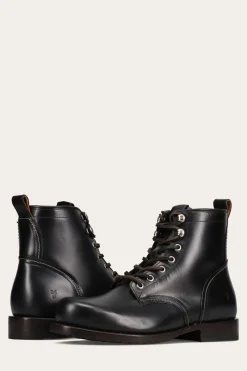 Frye Boots^Hudson Workboot Plain Toe