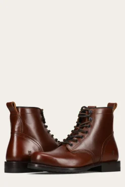 Frye Boots^Hudson Workboot Plain Toe