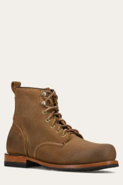 Frye Boots^Hudson Workboot Plain Toe