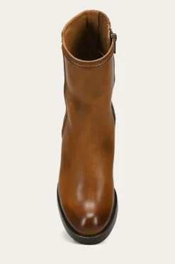 Frye Booties^Jean Short Inside Zip