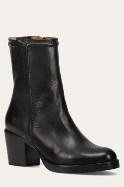 Frye Booties^Jean Short Inside Zip