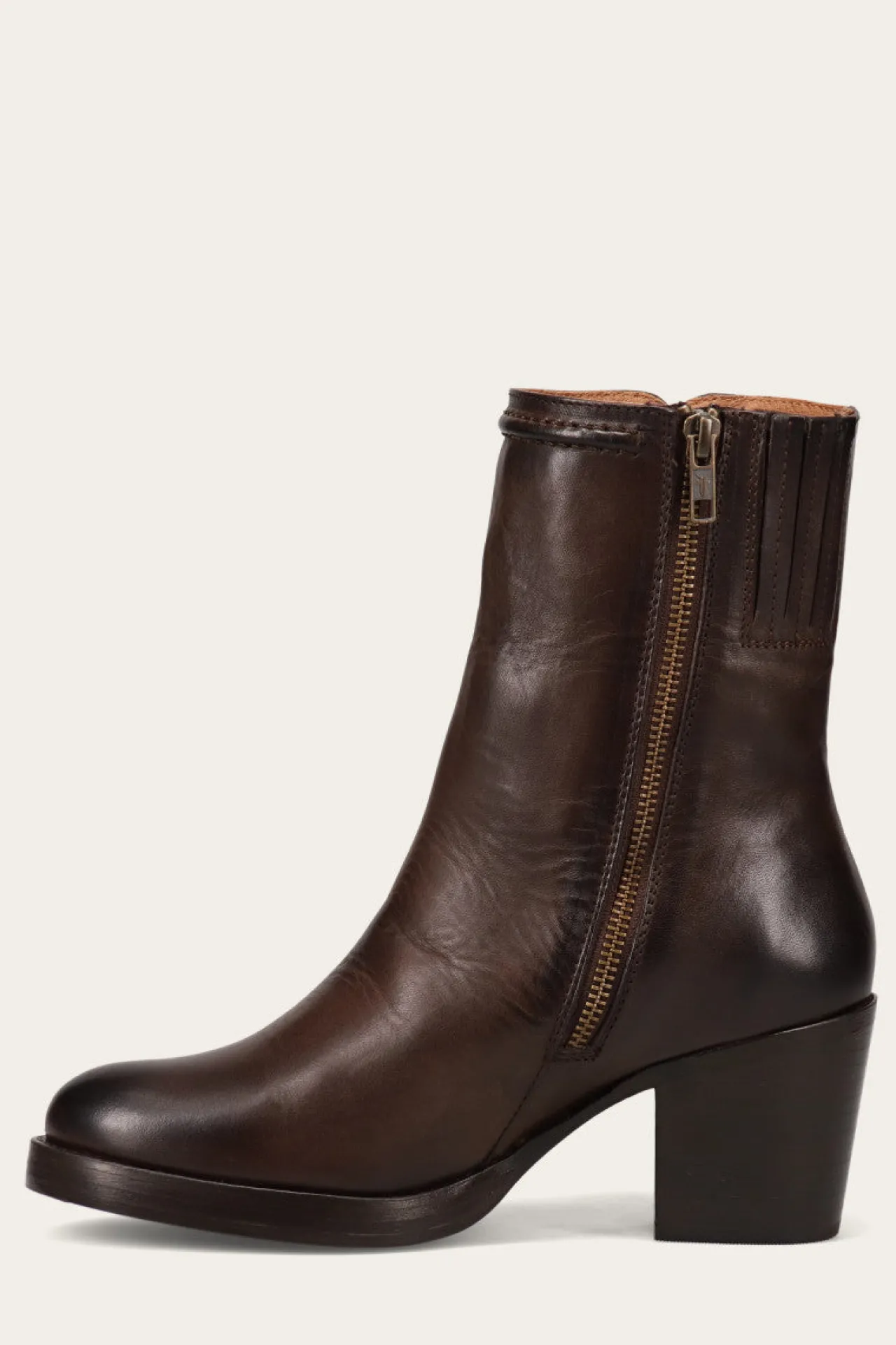 Frye Booties^Jean Short Inside Zip