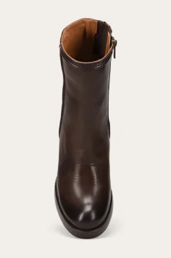 Frye Booties^Jean Short Inside Zip