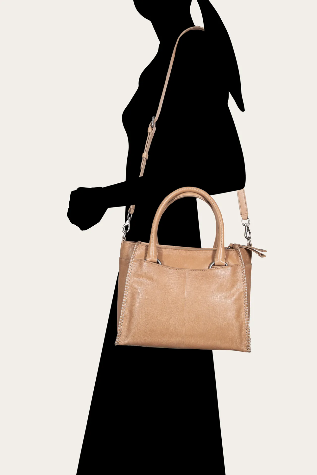 Frye Handbags^Joy Satchel BEIGE