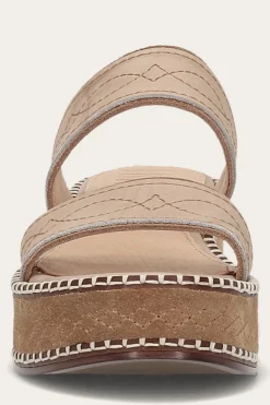 Frye Sandals^Joy Woodstock 2 Band Platform Slide