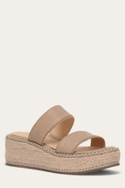 Frye Sandals^Joy Woodstock 2 Band Platform Slide