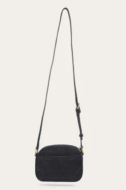Frye Handbags^Melissa Sueded Croco Camera Black