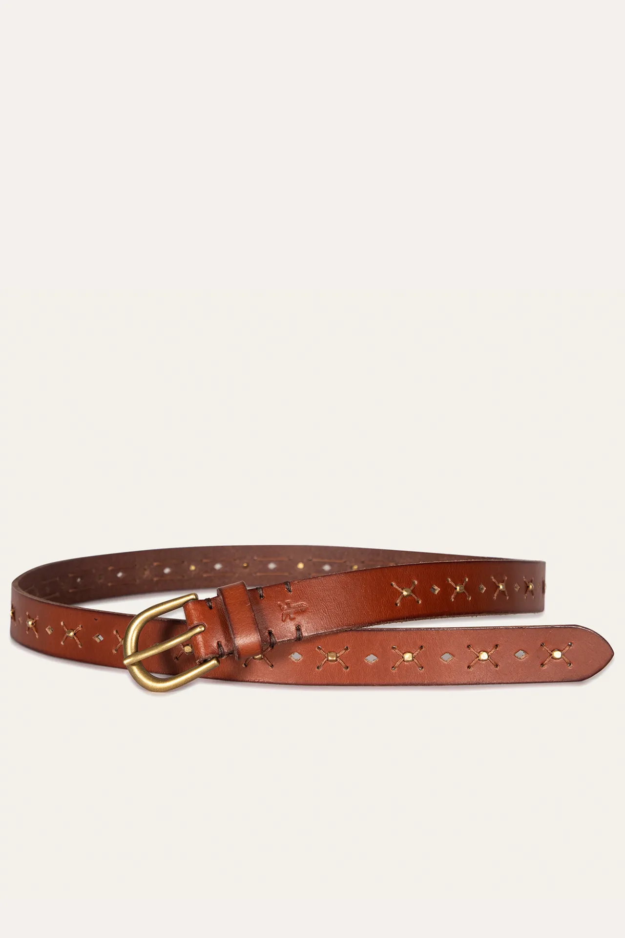 Frye Belts^25MM Beaded Perf Belt