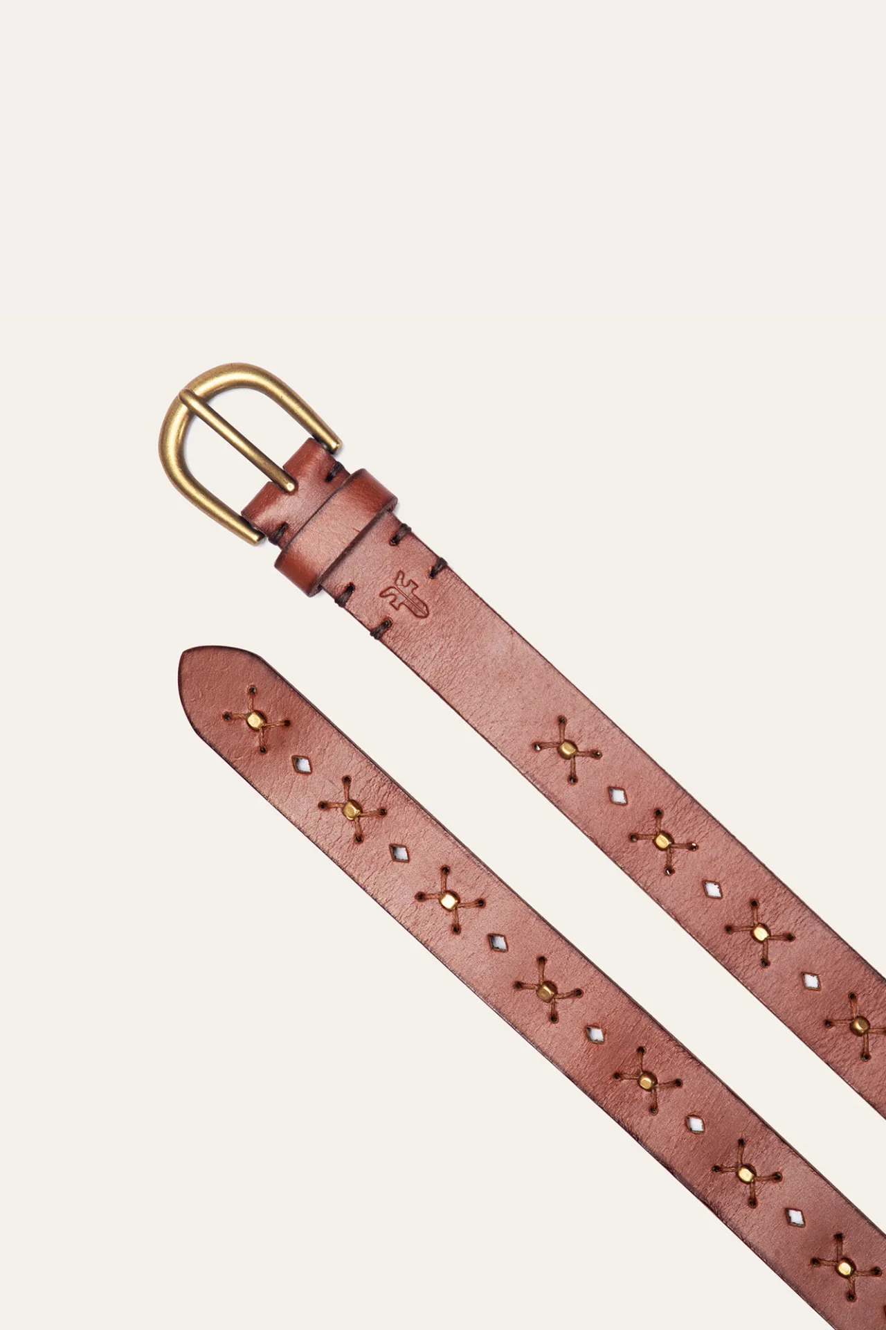 Frye Belts^25MM Beaded Perf Belt