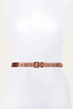 Frye Belts^25MM Beaded Perf Belt