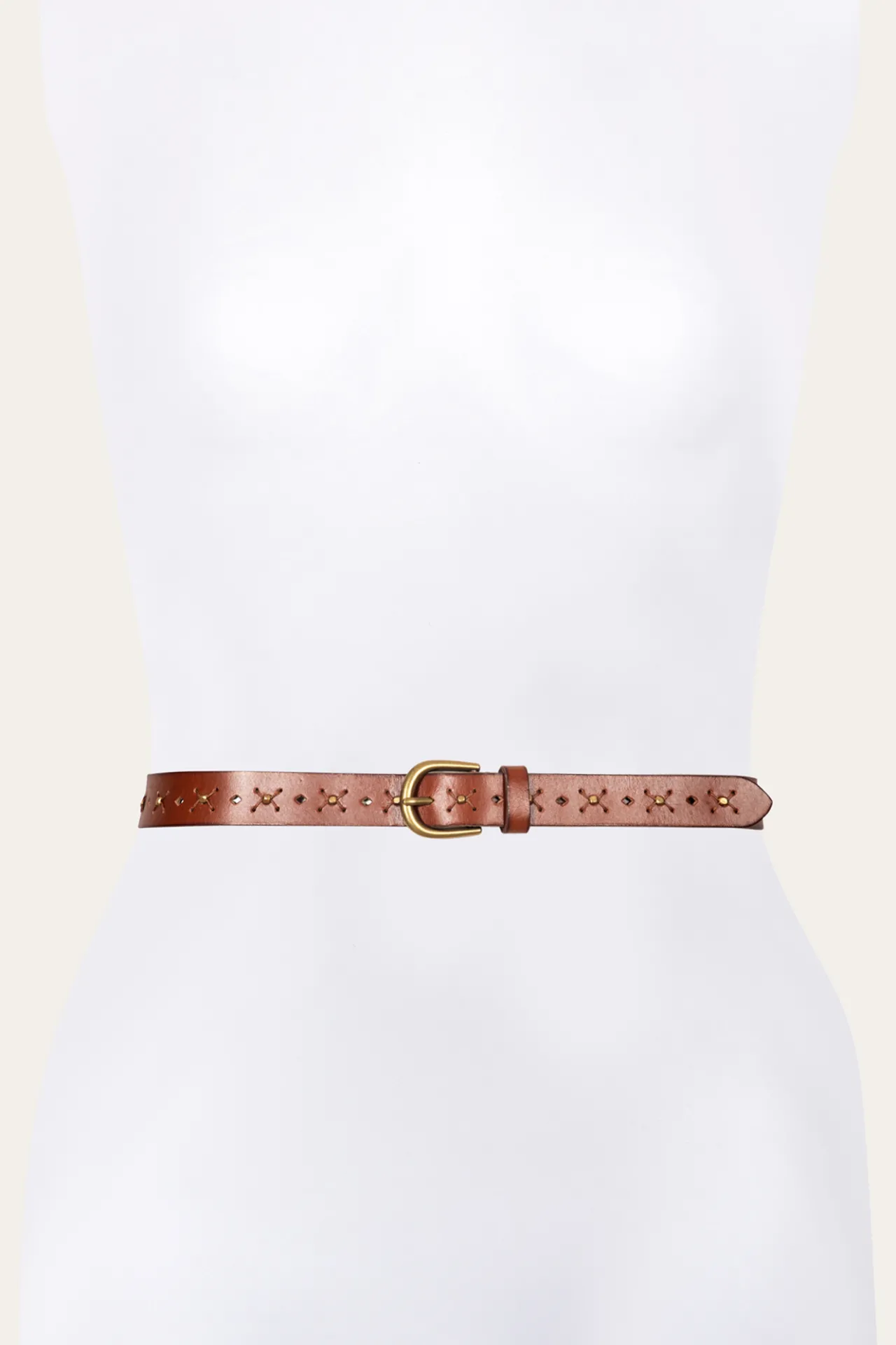 Frye Belts^25MM Beaded Perf Belt