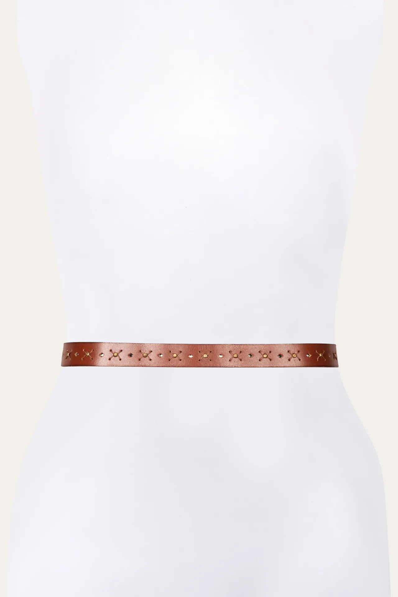 Frye Belts^25MM Beaded Perf Belt