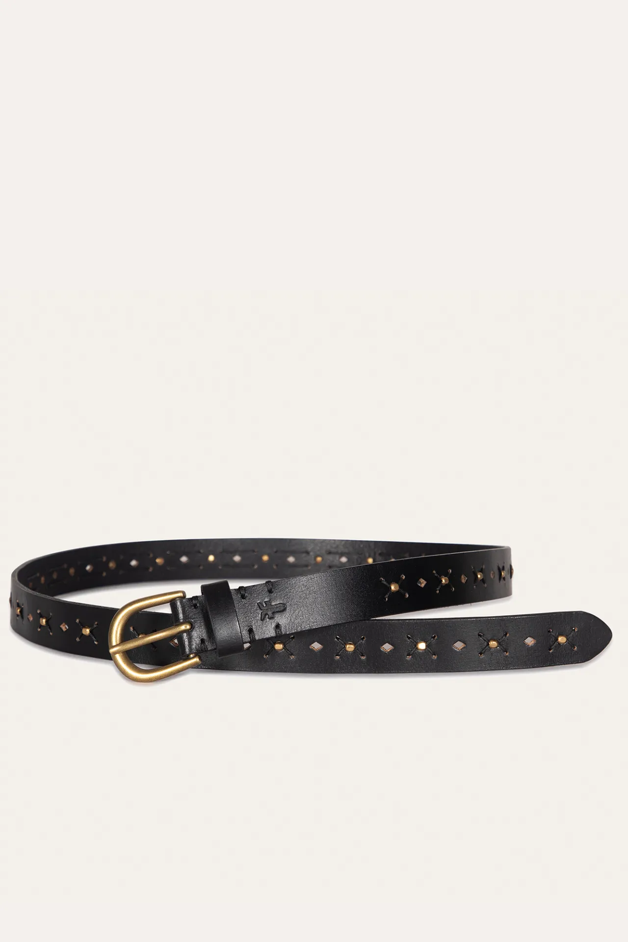 Frye Belts^25MM Beaded Perf Belt