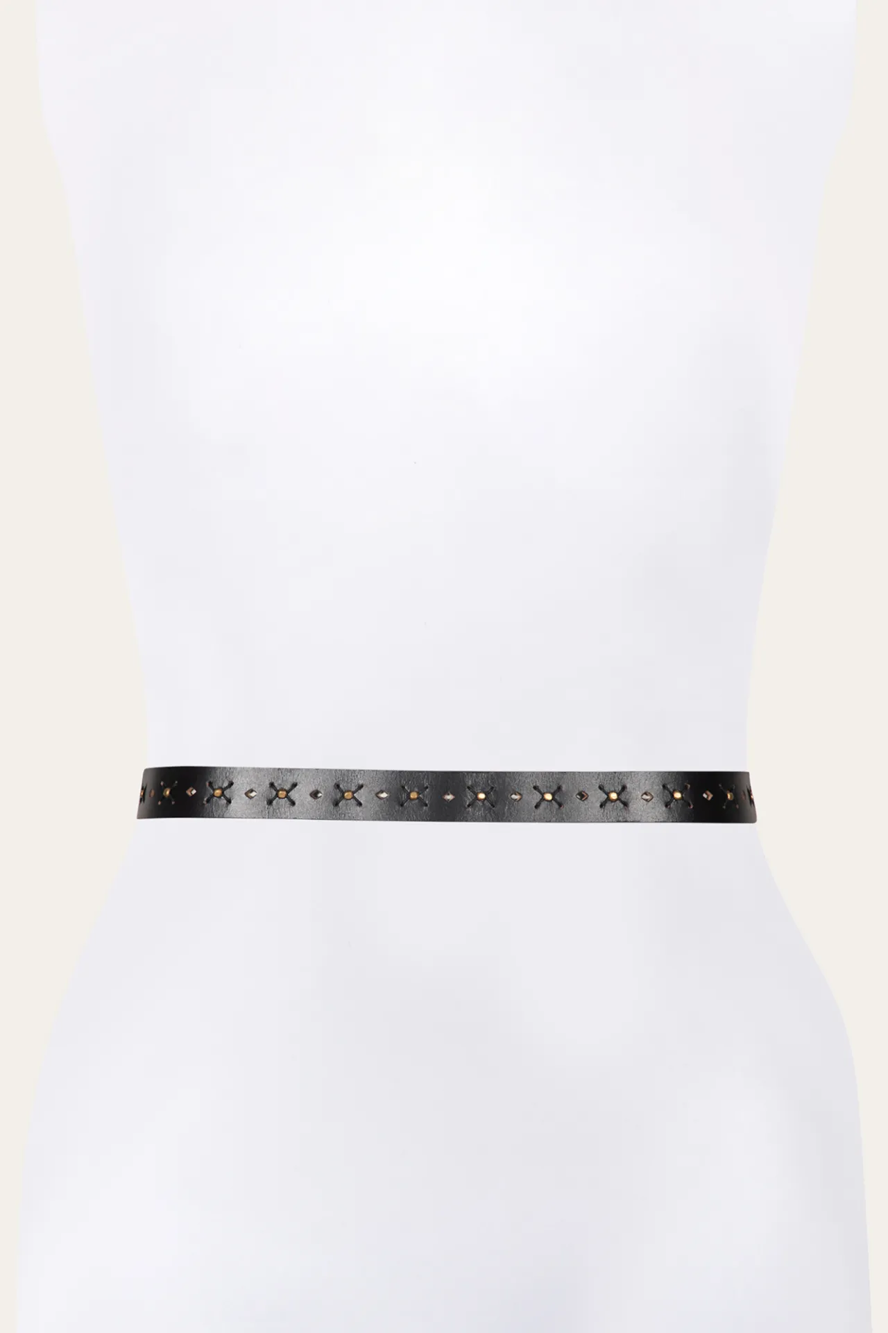 Frye Belts^25MM Beaded Perf Belt