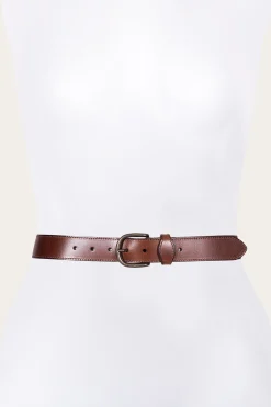 Frye Belts^35mm Stitched Edge Belt With Shaped Keeper