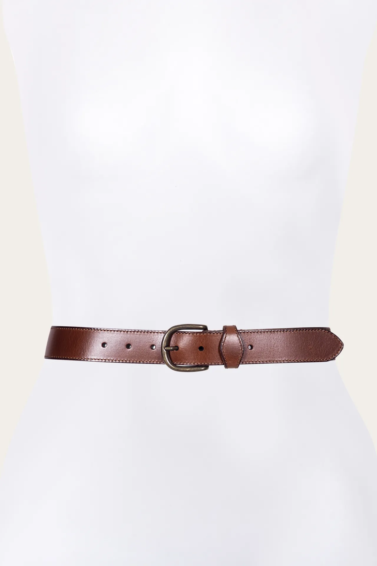 Frye Belts^35mm Stitched Edge Belt With Shaped Keeper