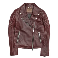 Frye Leather Jackets^Oxblood Biker Jacket