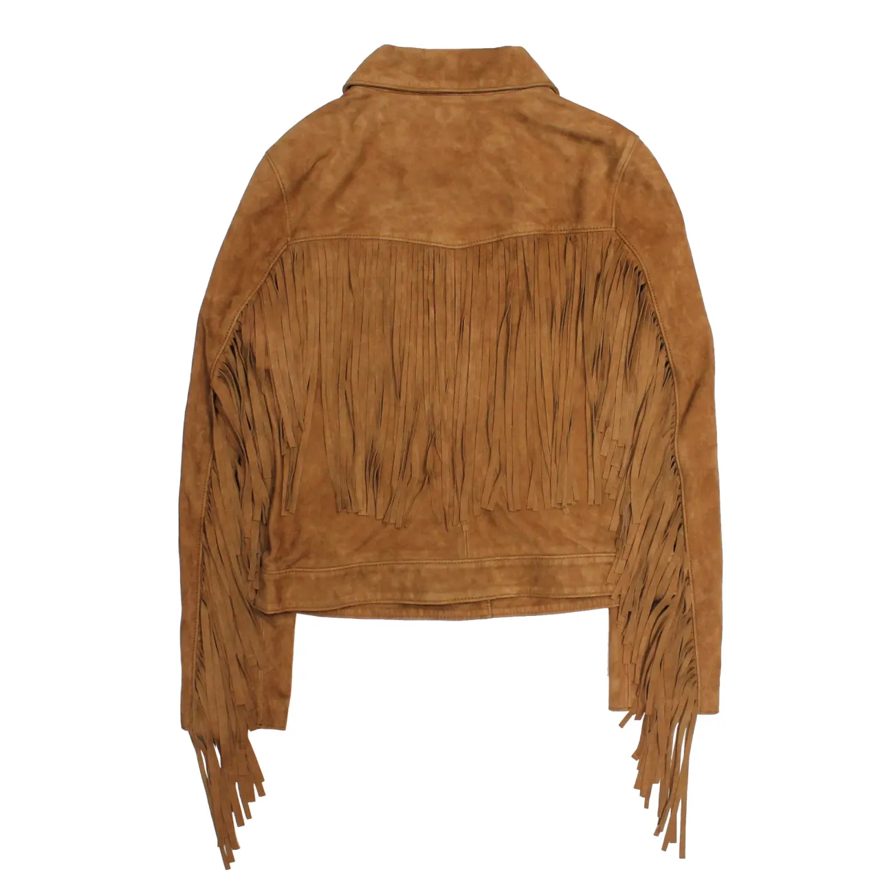 Frye Leather Jackets^Oxblood Fringed Jacket